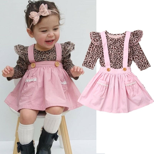 Autumn Infant Clothes Baby Girls Sets Ruffle Fly