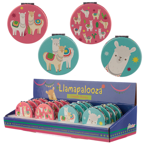 Fun Collectable Llama Design Compact Mirror