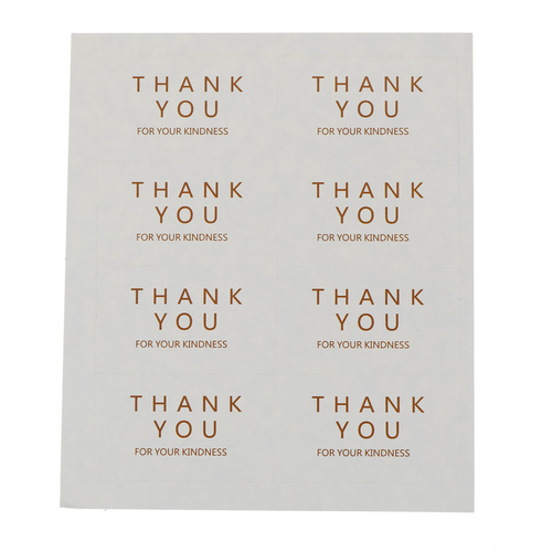 96 Pcs/lot Thank You For Your Kindness Sticker