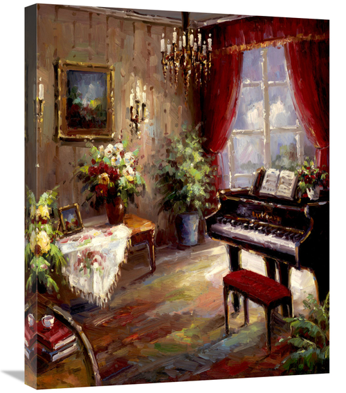 Global Gallery GCS-132564-2228-142 22 x 28 in. Music Parlor Art Print 
