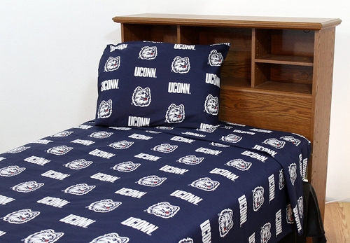 College Covers CONSSTW Connecticut Huskies Printed Sheet Set - Twin