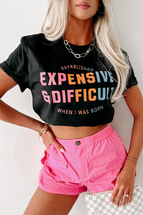 Black EXPENSIVE & DIFFICULT Graphic Tee