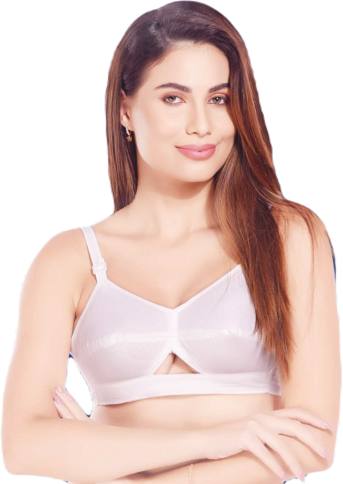 Comfortfit Non-Padded Non-Wired Molded Full Coverage Bra  White
