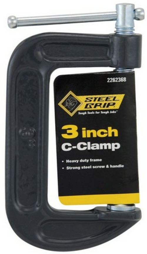 Steel Grip 2262368 3 in. Steel C-Clamp