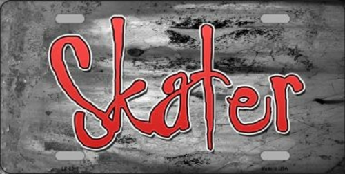 Smart Blonde LP-8363 6 x 12 in. Skater Novelty Metal License Plate