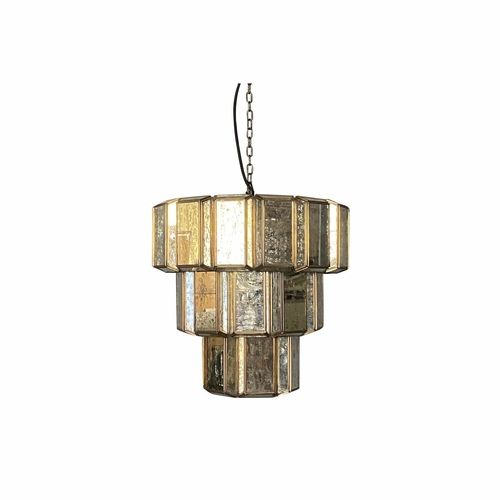 Ceiling Light DKD Home Decor Crystal Golden Iron (43 x 43 x 43 cm)