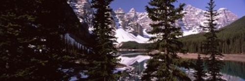 Panoramic Images PPI118771L Lake in front of mountains  Banff  Alberta