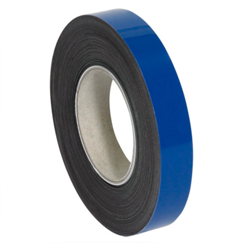 Box Partners LH127 1 in. x 50 ft. Blue Warehouse Labels - Magnetic Rol