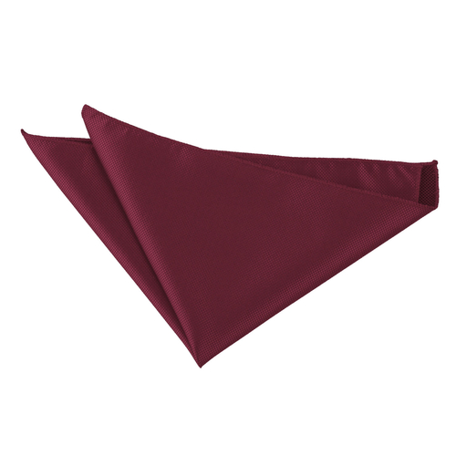 Solid Check Handkerchief - Burgundy