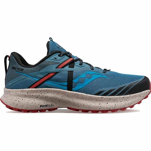 Running Shoes for Adults Saucony Ride 15 Blue Men