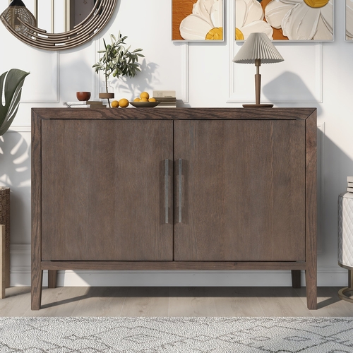 Storage Cabinet Sideboard Wooden Cabinet with 2 Metal handles and 2