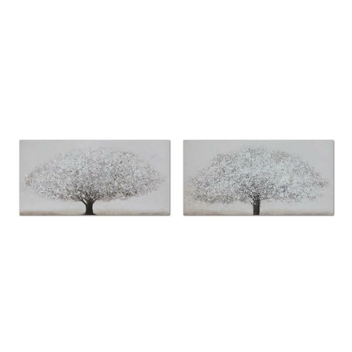 Painting DKD Home Decor Tree Traditional 140 x 3 x 70 cm (2 Units)