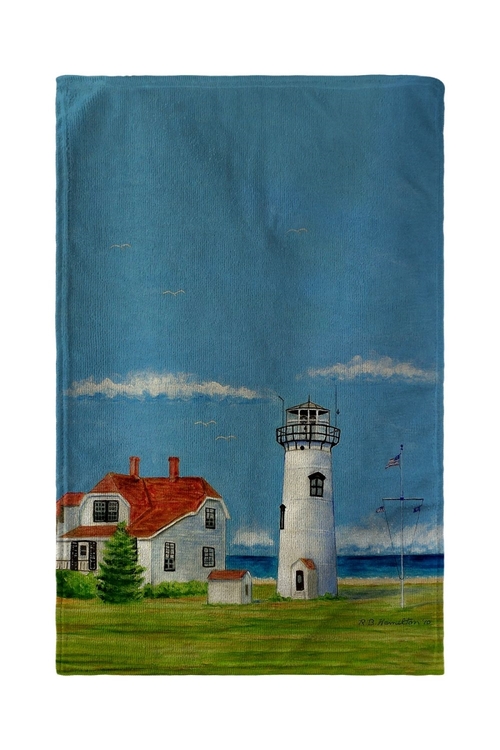 Betsy Drake BT485 30 x 50 in. Chatham MA Lighthouse Beach Towel
