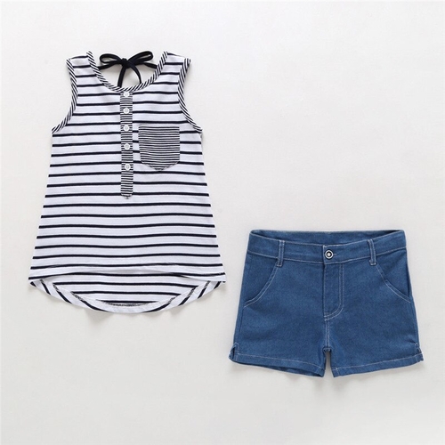 Fashion Toddler Kid Baby Girl Summer Clothes Set