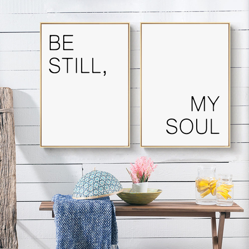 My Soul Simple Quote Nordic Poster