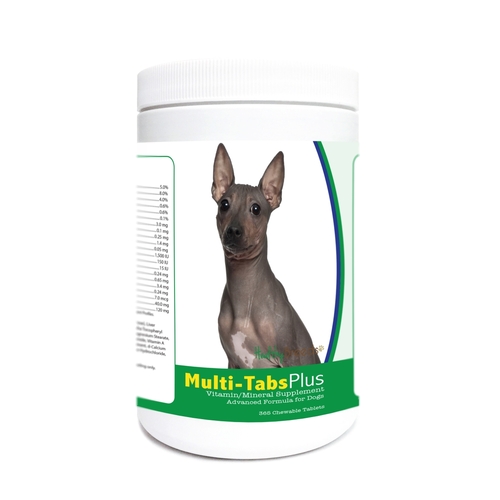 Healthy Breeds 840235181217 American Hairless Terrier Multi-Tabs Plus 
