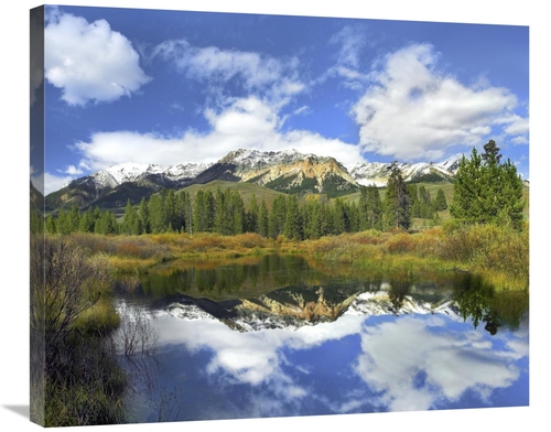 Global Gallery GCS-396223-30-142 30 in. Easely Peak Reflected in Big W