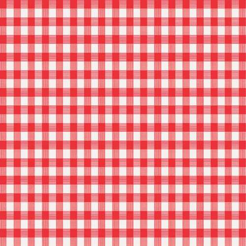 Magic Cover 6739460 52 x 90 in. Red & White Checkered Plastic Tableclo