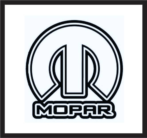 3 Inch Cloth  Patch Mopar Sq Logo