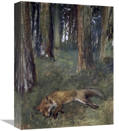 Global Gallery GCS-277320-16-142 16 in. Dead Fox Under the Trees Art P