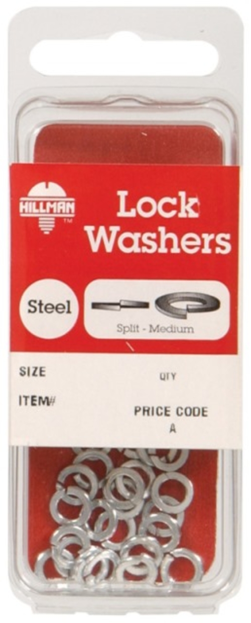 Hillman 6597 No.6 Split Lock Washer Zinc Steel Plated - pack of 10