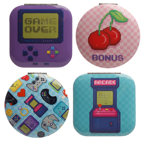 Fun Collectable Retro Gaming Game Over Compact Mirror