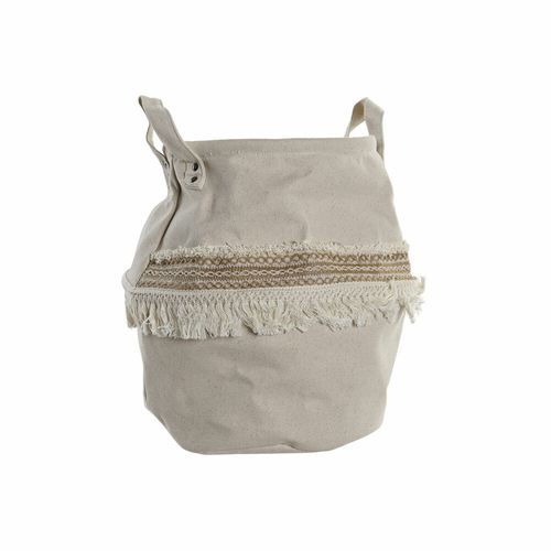 Basket DKD Home Decor Light brown Aluminium Boho 35 x 35 x 35 cm