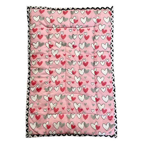 Newborn Baby Godadi, Baby Bed, Mattress Rajai Godari Quilt Rilka Pink