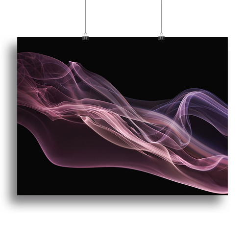 Floating Purple In Pink Canvas Print or Poster