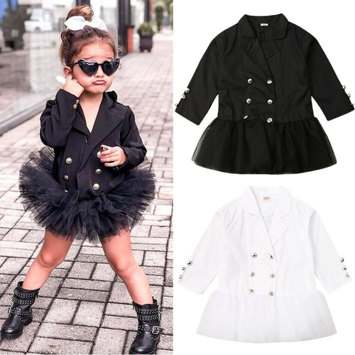 3 8Y Toddler Baby Girl Kid Dress Coat Solid Single