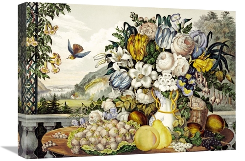 Global Gallery GCS-266973-22-142 22 in. Landscape, Fruit & Flowers