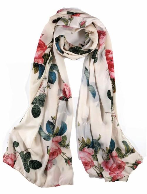 Digitally Printed Floral Scarf