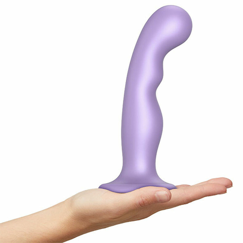 Dildo  P&G Metallic Strap-on-me L Purple Silicone