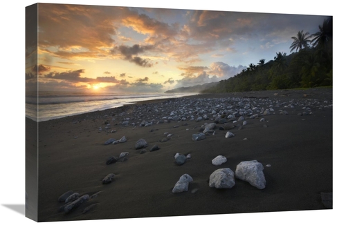 Global Gallery GCS-396338-22-142 22 in. Rocks on Beach, Corcovado 