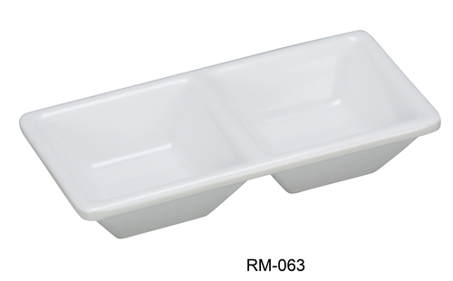 Yanco RM-063 Rome 2-Compartment Dessert Dish