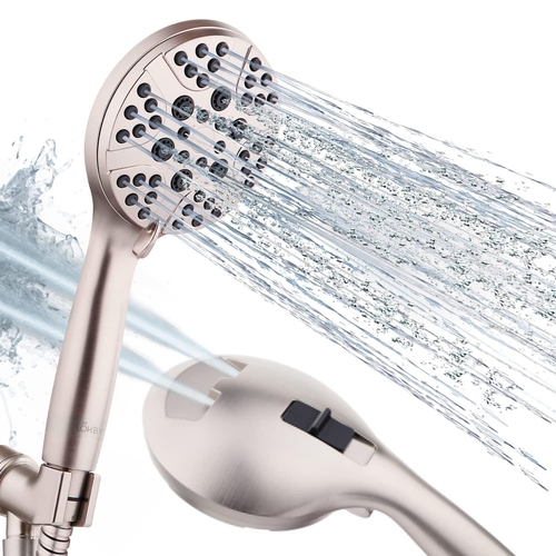 High Pressure Shower Head with Handheld   8 Spray Settings High Flow