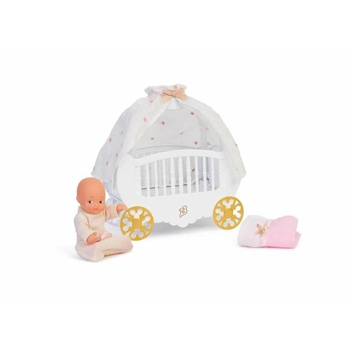 Cradle for dolls Famosa Barriguitas Luxury Baby Cradle Realistic (34 x