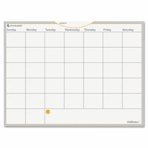 At-A-Glance AW502028 WallMates Self-Adhesive Dry Erase Monthly Plannin