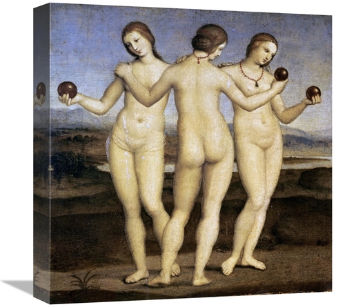 Global Gallery GCS-282704-16-142 16 in. The Three Graces Art Print - R