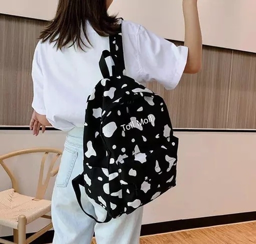 white and black girls bag121Trandy Backpack