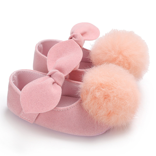 2019 Fashion Toddler Baby Girl Shoes Soft Fur Ball