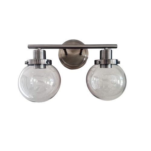Bathroom Vanity Light Fixtures, 2-Light Black Wall Sconce Lighting