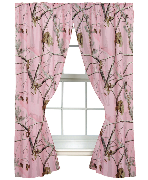 VISI-ONE - RealTree - All Purpose Pink Camo - Rod Pocket Curtains