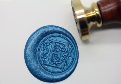 Main Alphabet Letter " E " Wax Seal Stamp , Sealing wax stamp image