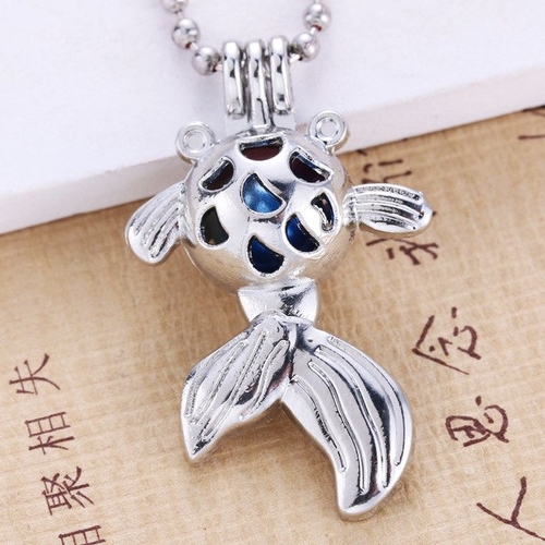 10PCS/Lot Pearls Cage Locket Necklaces Aroma