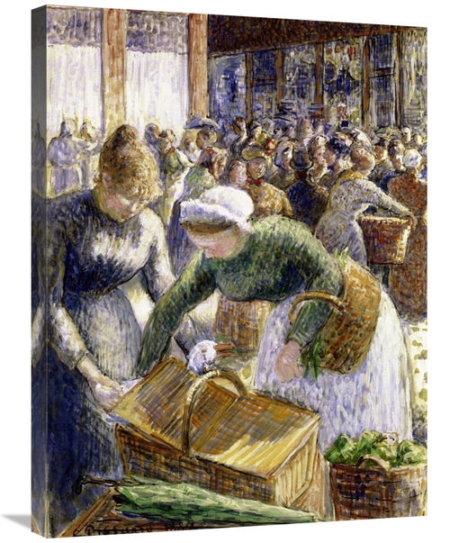 Global Gallery GCS-279421-30-142 30 in. Market at Pontoise, Paris 