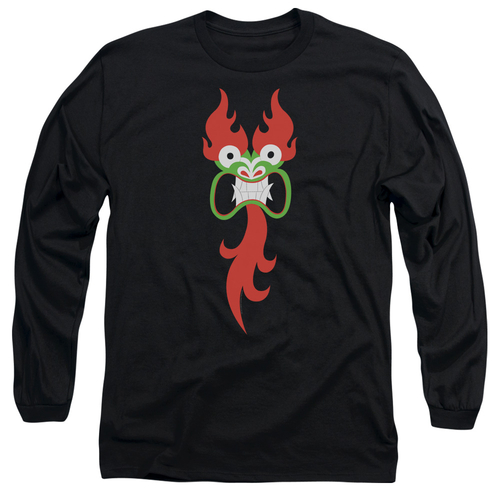 Trevco CN863-AL-4 Samurai Jack & Aku Face by Adult 18-1 Long Sleeve T-