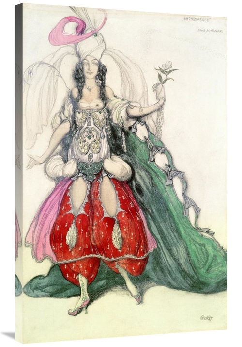 Global Gallery GCS-267661-40-142 40 in. Costume Design for Scheherazad