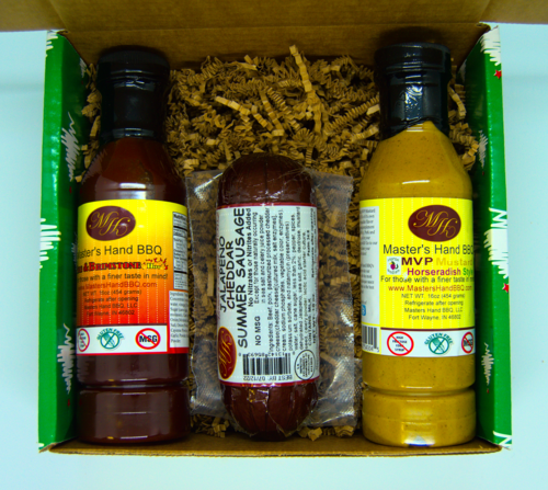 Green Gift Set (Fire BBQ, Jalapeno Sausage, Horsy Mustard)