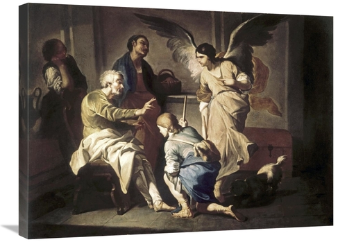 Global Gallery GCS-277036-30-142 30 in. Farewell of Tobias Art Print -